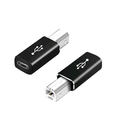 Produktbild von USB-C auf USB-B Konverter Midi Adapter Drucker Scanner Stecker auf Typ-C Buchse
