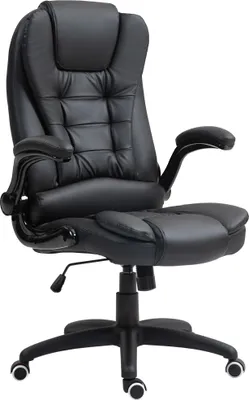 Produktbild von Ergonomischer Bürostuhl, klappbare Armlehnen, Neigefunktion, Schwarz