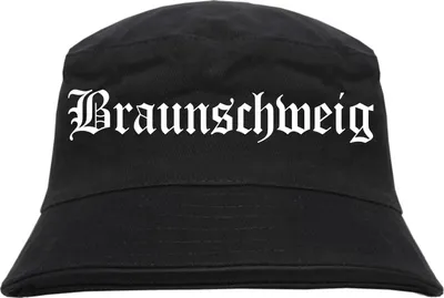 Produktbild von Braunschweig Fischerhut - Altdeutsch - bedruckt - Bucket Hat Anglerhut Hut