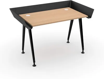 Zdjęcie produktu dla Biurko LEVIRA Tern - 100 x 60 x 72 cm - czarny / buk