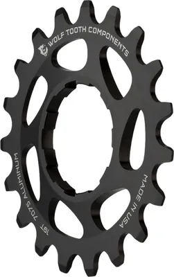 Produktbild von Wolf Tooth Aluminium Single Speed Ritzel, 22 Z., black