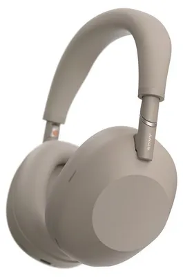 Produktbild von Sony WH-1000XM6, Verkabelt & Kabellos, 4 - 40000 Hz, Anrufe/Musik/Sport/Alltag, 254 g, Kopfhörer, Beige