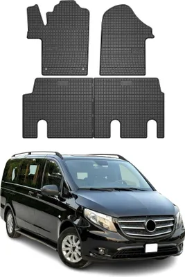 Produktbild von OMAC  Fußmatten Gummimatten für Mercedes Vito III W447 2014-2023 OMAC 3D Schwarz 4x