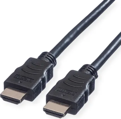 Produktbild von VALUE HDMI High Speed Kabel mit Ethernet, schwarz, 1 m