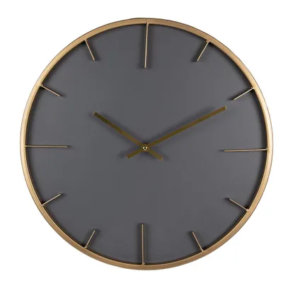 Produktbild von Clayre & Eef Wanduhr Ø 45 cm Grau MDF