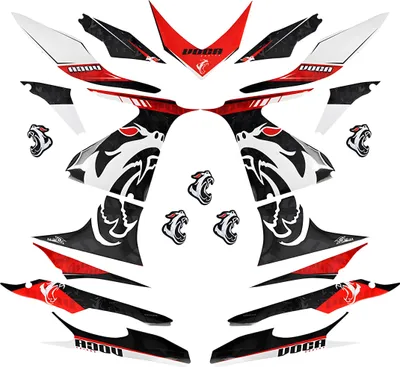 Image de Kit déco / sticker VOCA Racing pour Yamaha Aerox, MBK Nitro -2013