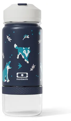 Imagen del producto de Monbento - Botella térmica con pajita, color Azul Lobo, Imagen generada por IA