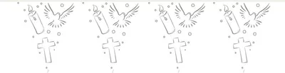 Produktbild von Wimpelkette Christliche Symbole 10m