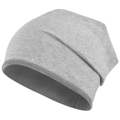 Produktbild von Wintermütze Junge Kindermütze Beanie Fleece gefüttert, Größe 50-52, Hellgrau