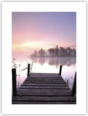 Produktbild von Poster - Poster ohne Rahmen - Morgen Sonnenaufgang Nebel See - 30x40 cm - Wand Bild - Wanddeko - Wandbilder - Kunstposter - Wandposter - Bilder - Kunstdruck - Wandbild - P2XPA30x40-2593