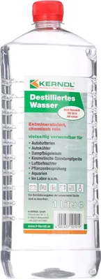 Produktbild von KERNDL Destilliertes Wasser Destilliertes Wasser, Demineralisiertes Wasser 1L S10101 1L.