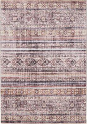 Produktbild von Interiyou Waschbarer Teppich Gent Multicolor/Pink 160x230 cm