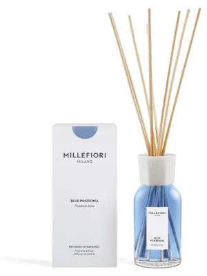 Image de Diffuseur d'ambiance Millefiori Milano, senteur Posidonia, pour intérieur, avec bâtonnets (77DDPS)