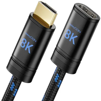Zdjęcie produktu dla Kabel HDMI - kompatybilny z PlayStation 5 i PlayStation 4 - 2 metry, kabel przedłużający HDMI 2.1, 8K - do monitora