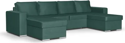 Produktbild von U-Ecksofa mit Schlaffunktion PANORAMIX-U - Grün
