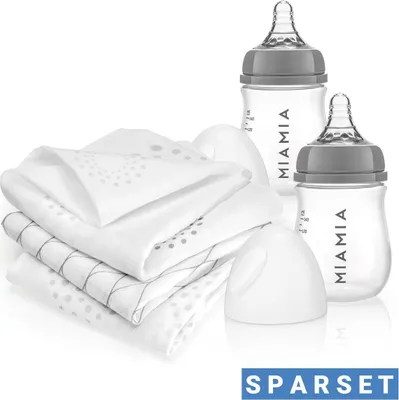 Produktbild von MiaMia 5-tlg. PP-Flaschen-Set 140 ml mit Silikon-Trinksauger