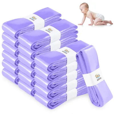 Produktbild von 18 Stück Windeleimer Nachfüllkassetten, Wickeleimer Nachfüllfolie Geruchsdichte Eingedickte, Nachfüllkassetten Windeleimer Kompatibel mit Tommee Tippee, Angelcare, LitterLocker, Spross Lila