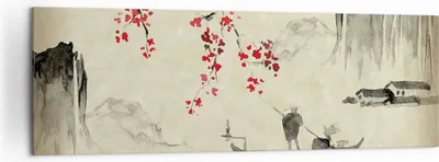 Produktbild von Bild auf Leinwand - Leinwandbild - Einteilig - Blume Kirschen Japan - 160x50cm - Wand Bild - Wanddeko - Wandbilder - Leinwanddruck - Bilder - Wanddekoration - Leinwand bilder - AB160x50-5020
