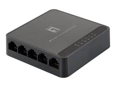 Produktbild von LevelOne 5-Port-Fast Ethernet-Switch, Unmanaged, Fast Ethernet (10/100), Vollduplex