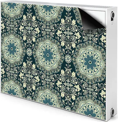 Produktbild von Magnet Heizkörperverkleidung Heizkörper-Abdeckung Heizung Heizkörper 90x60 cm  - Damast
