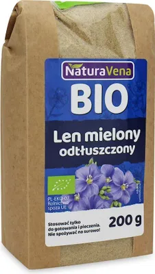 Produktbild von -Leinsamenmehl, entfettet, 200 g – NATURAVENA