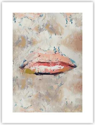 Produktbild von Poster - Poster ohne Rahmen - Mund pastos Stück - 30x40 cm - Wand Bild - Wanddeko - Wandbilder - Kunstposter - Wandposter - Bilder - Kunstdruck - Wanddekoration - Wandbild - P2XPA30x40-4422