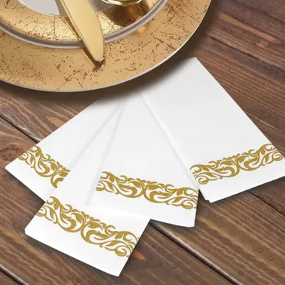 Produktbild von 50pcs Hindable Tissue Servietten Home Restaurant Dish Bowl Paper Handtuchtischdekoration