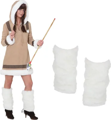 Image de Jambières en fourrure, jambières blanches, jambières en fourrure, jambières esquimaudes