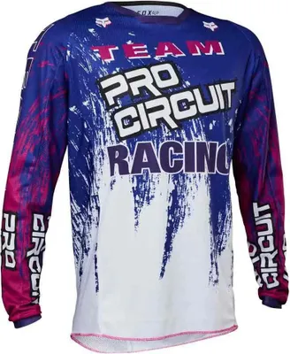 Produktbild von Fox Pro Circuit 180 Jersey weiss/blau