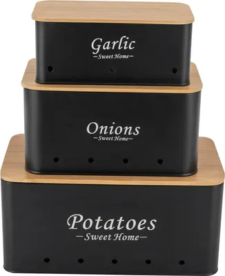 Obrázok produktu pre Úložný box, moderný dizajn, všestranné použitie, čierny, 3 kusy