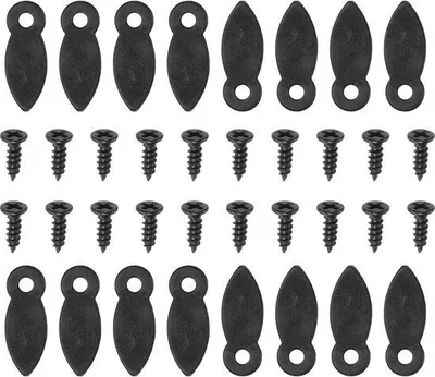 Produktbild von Fotolijst Clips 100 Stück schwarz mit Schrauben