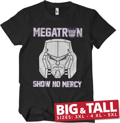 Produktbild von Megatron - Show No Mercy Big & Tall T-Shirt - 4XL - Black