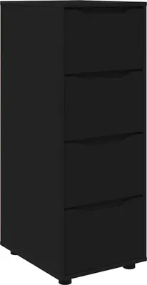 Produktbild von vidaXL Aufbewahrungsschrank Schwarz 40 x 48 x 105 cm Holzwerkstoff