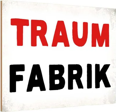 Produktbild von vianmo Holzschild 20x30 cm Traum Fabrik Dekoration