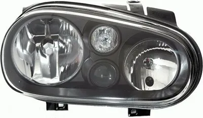 Obrázok produktu pre TYC číre sklenené svetlomety H7 H1 H3 so zrkadlom čierne - pre VW Golf 4 97-03