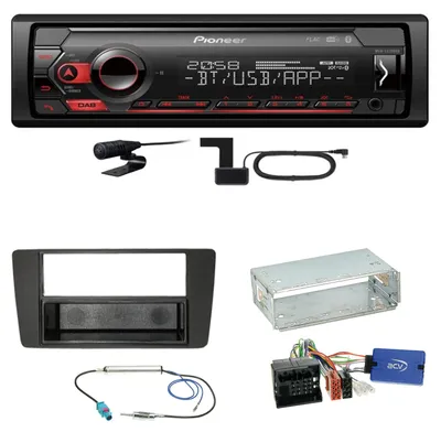 Produktbild von Pioneer MVH-S420DAB Bluetooth DAB+ AUX USB Einbauset für Skoda Yeti 5L Octavia 2