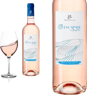 Produktbild von 2023 ESCAPADE - Côtes du Roussillon rosé - Terres des Templiers - Rosewein