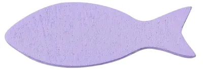 Produktbild von 15 Holzstreuteile Fisch lavendel