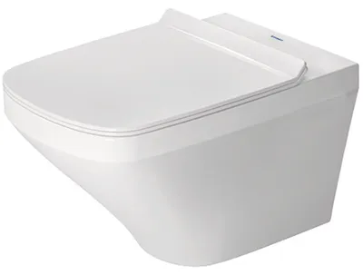 Produktbild von Duravit WC-Sitz DuraStyle mit SoftClose Scharniere edelstahl, weiß
