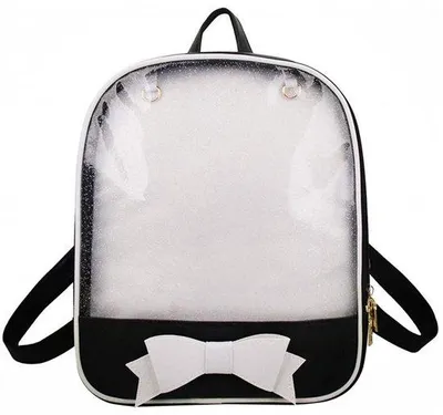 Produktbild von Schülerinnen Rucksack Lederbeutel Sommer Strandtasche Transparent