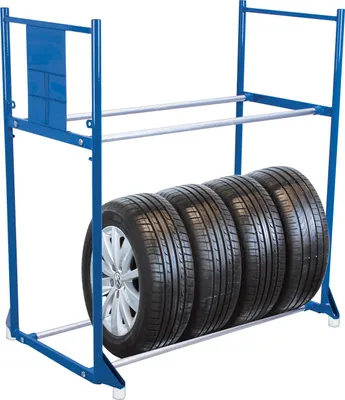 Produktbild von Reifenregal mit 2 Etagen 300 kg 1205 x 780 x 1325 mm