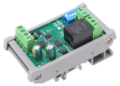 Productafbeelding van DC 24V, 1-kanaals relaismodule, RS485-printplaat met behuizing, geschikt voor elektrische apparaten
