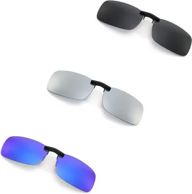 Immagine prodotto di Clip per occhiali da sole, 3 pezzi, Flip Up, per auto e bicicletta