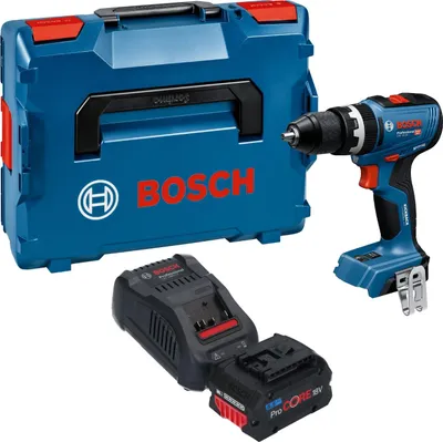 Produktbild von Bosch GSB 18V-65 Professional Akku Schlagbohrschrauber 18 V 65 Nm Brushless + 1x ProCORE Akku 5,5 Ah + Ladegerät + L-Boxx