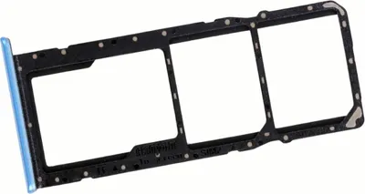 Produktbild von Simkartenhalter passend für Realme C21Y (RMX3261, RMX3263), Dual-Nano-SIM + micro-SD, Originalersatz, Blau