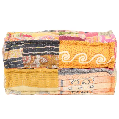 Immagine prodotto di vidaXL Pouf 60x70x36 cm Tessuto patchwork