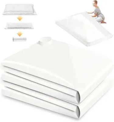 Obrázok produktu pre Veľké opakovane použiteľné vákuové vrecká, priehľadné, tesné, 100 x 220 cm