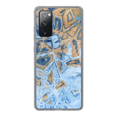 Produktbild von MuchoWow® Handyhülle Schutzhülle Hülle für Samsung Galaxy S20 FE Marmor - Farbe - Gold - Blau Silikon Softcase Handy Hülle - Abdeckung