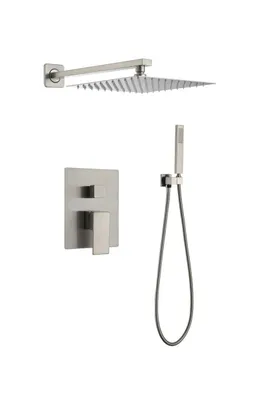 Produktbild von WEBO Inbau-Regendusche Rio Komplettset mit Wandarm 20 cm Kopfbrause