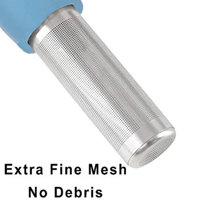Produktbild von für losen tee, 304 Edelstahl Teesieb Teefilter mit Griffen Tee Sieb Teeei , Teesieb Tasse Feinmaschiges Teesieb für Losen Tee,(Blau)